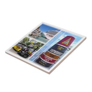 zUS020 KEY WEST, Mosaic, Florida, America, Tile