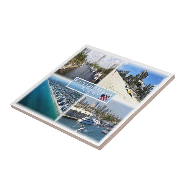 zUS022 FORT LAUDERDALE, Mosaic, Florida, Tile (Side)