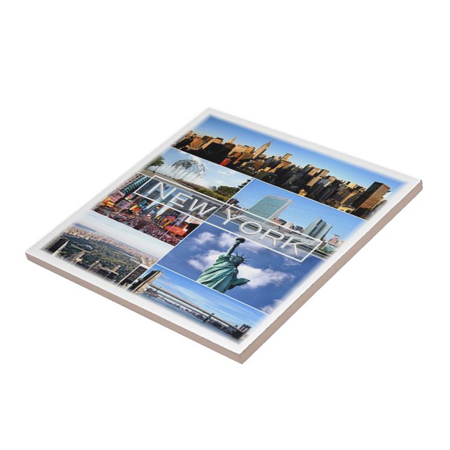 zUS036 NEW YORK, Mosaic, America, Tile (Side)