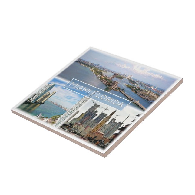 zUS039 MIAMI, FLORIDA, Mosaic, America, Tile (Side)