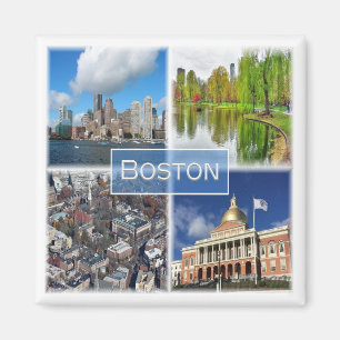 zUS041 BOSTON, Massachusetts, America, Fridge Magnet