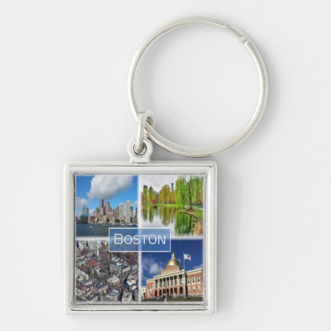 zUS041 BOSTON, Massachusetts, America, Keychain (Front)