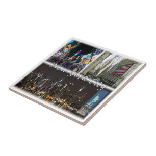 zUS055 NEW YORK City, Mosaic, America, Tile