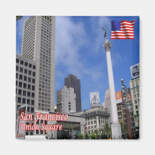 zUS058 SAN FRANCISCO, Union Square, Alamo, Fridge Magnet
