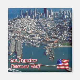 zUS075 SAN FRANCISCO, Fishermans Wharf, Fridge Magnet