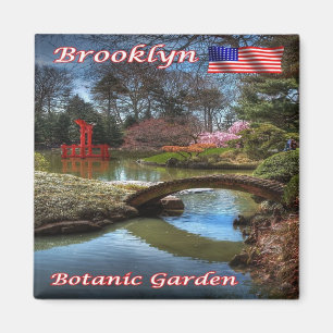 zUS114 BROOKLYN BOTANIC GARDEN, New York, Fridge Magnet
