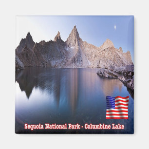 zUS128 SEQUOIA N.P. Columbine Lake, Fridge Magnet