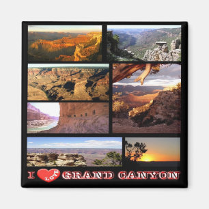 zUS148 GRAND CANYON I Love, Mosaic, Arizona,Fridge Magnet