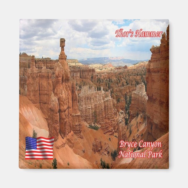 zUS152 BRYCE CANYON, Queens Garden Traill, Fridge Magnet (Front)