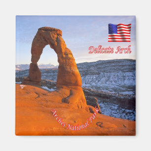 zUS162 ARCHES National Park, Delicate Arch, Fridge Magnet