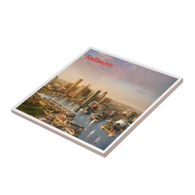 zUS183 BALTIMORE, Maryland, America, Tile (Side)