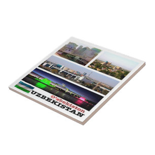 zUZ008 UZBEKISTAN, Mosaic, Asia, Tile