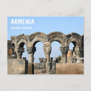 Zvartnots Cathedral in Armenia near Yerevan Postcard