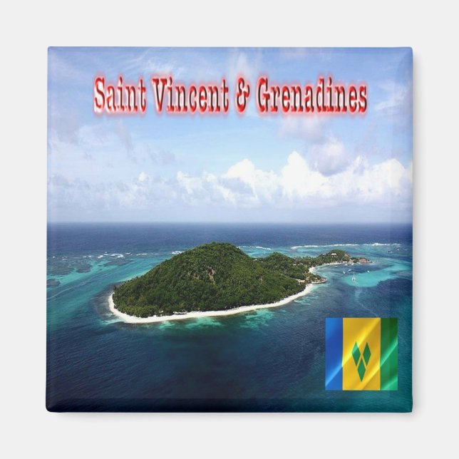 zVC008 SAN VINCENT and GRENADINE, Fridge Magnet (Front)