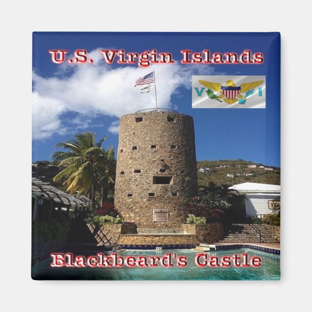 zVI005 VIRGIN ISLANDS, Blackbeard's Castle, Fridge Magnet (Front)