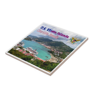 ZVI006 VIRGIN ISLANDS, Charlotte Amalie, Tile