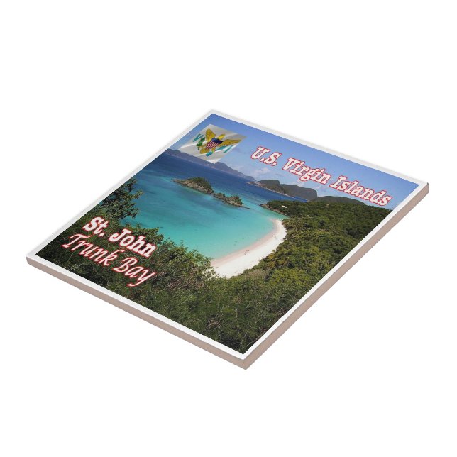 ZVI011 ST. JOHN, Trunk Bay, Viegin Islands, Tile (Side)
