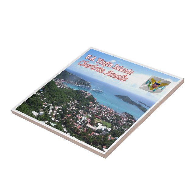 zVI015 CHARLOTTE AMALIE, Virgin Islands, Tile (Side)