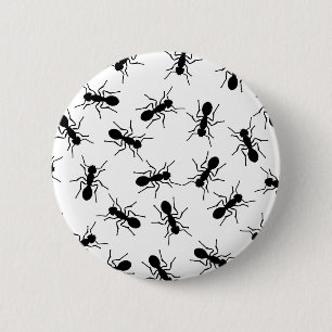 Zwarte mieren, mierennest. Halloween feest 2 Inch Round Button