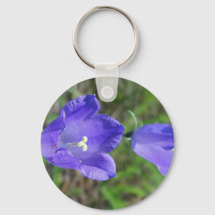 Zwei blaue Glockenblumen Keychain