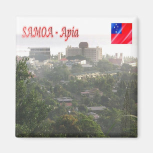 zWS008 UPOLO ISLAND, Apia, Samoa, Oceania, Fridge Magnet