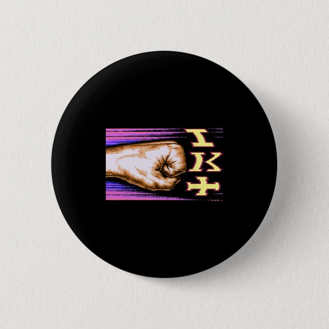 Zx Spectrum C64 Karate 8-bit Retro  2 Inch Round Button (Front)