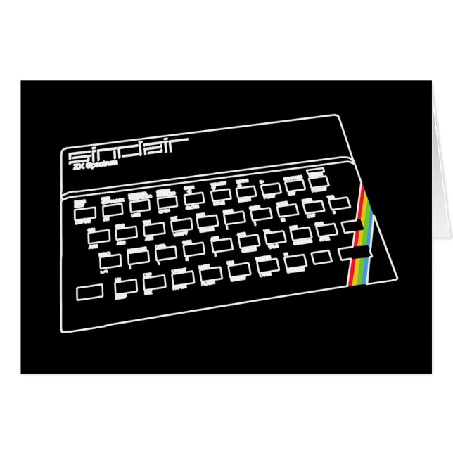 ZX Spectrum line art (Front Horizontal)
