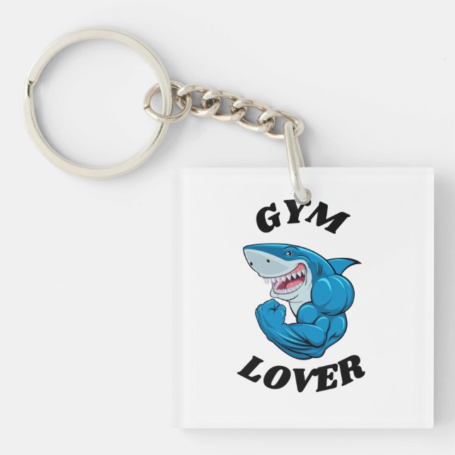 "Zym Lover" Workout activewear  Keychain (Front)