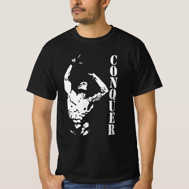 Zyzz conquer retro T-Shirt (Front)