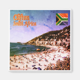 zZA009 CLIFTON, Panorama, South Africa, Fridge Magnet