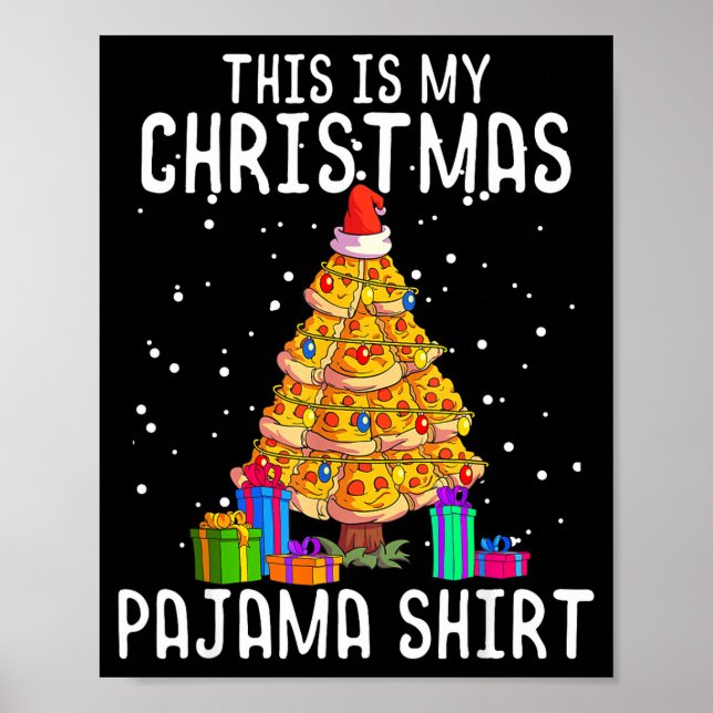 Zza Christmas Tree Shirt Men Kids Zza Lover Gift X Poster (Front)