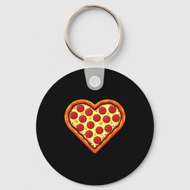 Zza Heart Cute Valentines Day Funny Heart Shaped Z Keychain (Front)