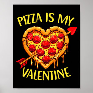 Zza Is My Valentine Funny Valentines Day Boys Ki  Poster