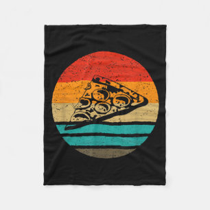 Zza Slice Retro Style Vintage  Fleece Blanket