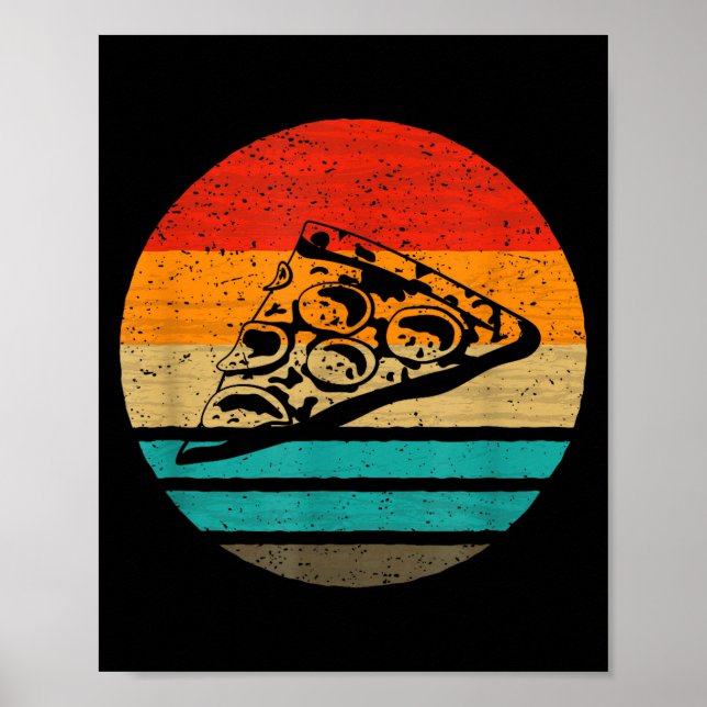 Zza Slice Retro Style Vintage  Poster (Front)