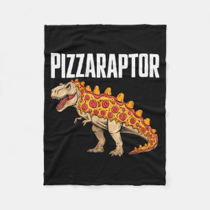 Zza T-rex Dino Fast Food Funny Zza Dinosaur Fleece Blanket
