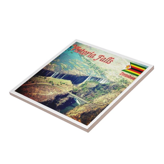 zZW004 VICTORIA FALLS, Zimbabwe, Africa, Tile (Side)