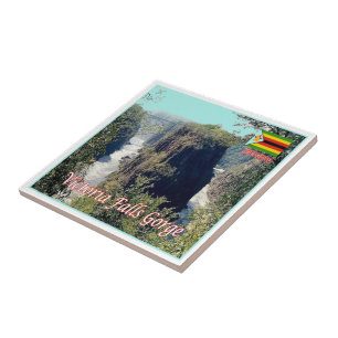zZW007 VICTORIA FALLS, GORGE, Zimbabwe, Tile