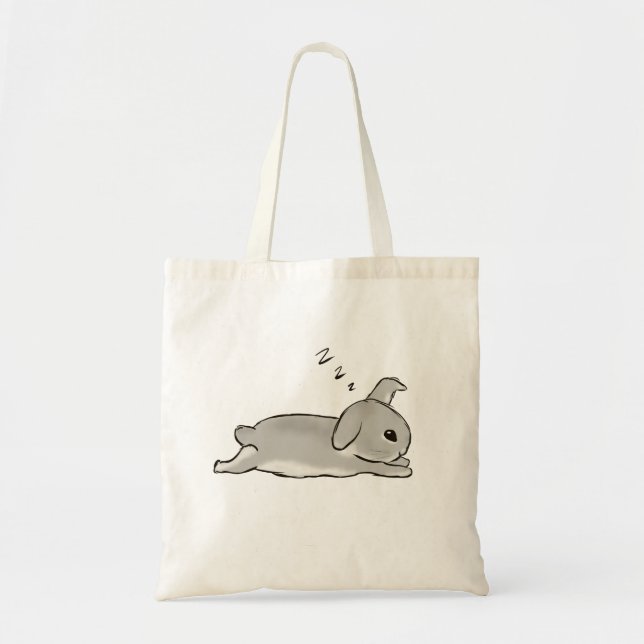 Zzz bunny  tote bag (Front)