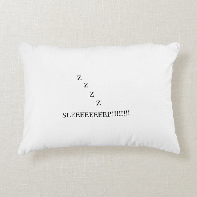 ZZZZ Sleeeeeeeep Accent Pillow (Front)
